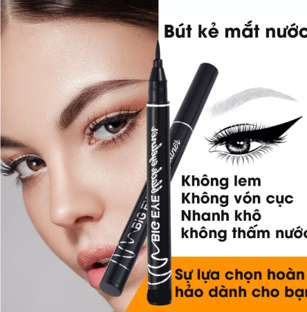 Bút Kẻ Mắt nước không trôi BIG EYE không thấm nước nét mảnh không lem dễ dùng