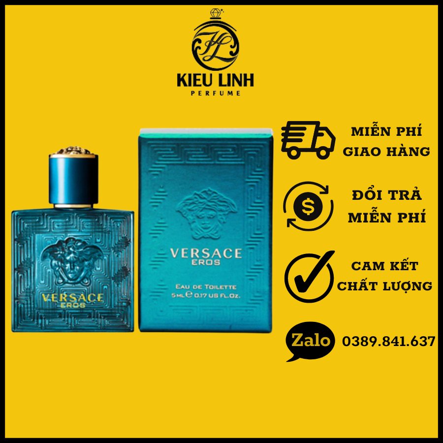 Nước Hoa Nam Cao Cấp Versace eros Xanh 100ml Lưu Hương 4-6H