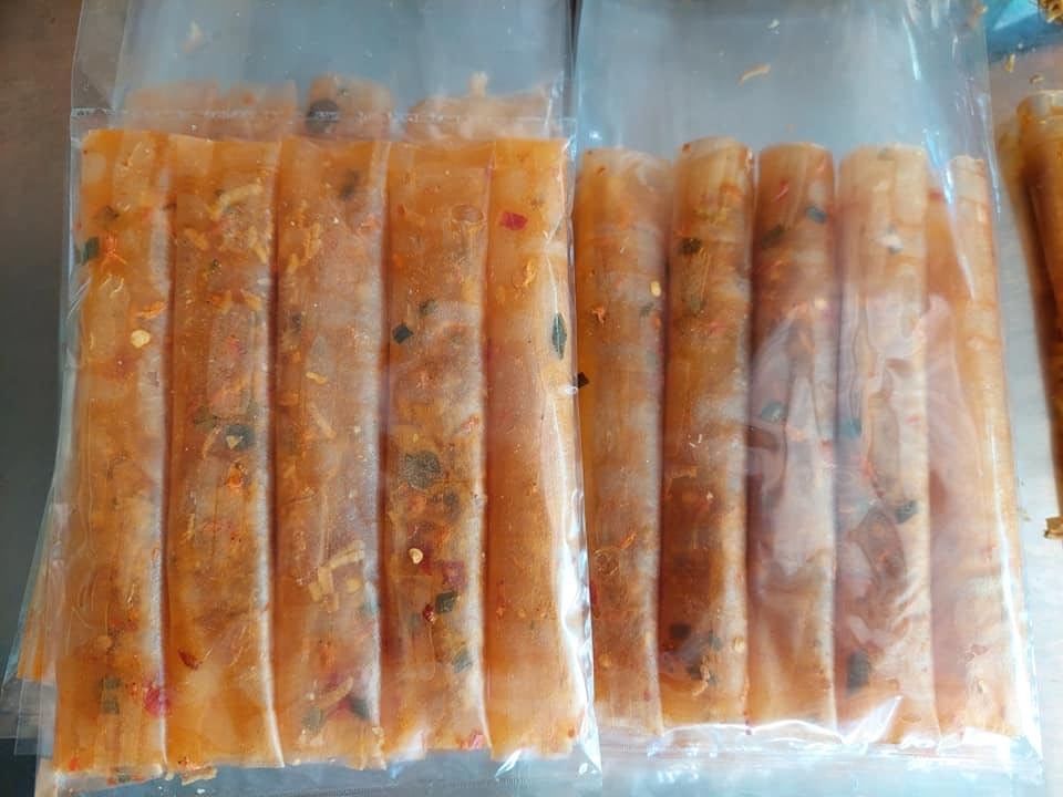 10 bịch bánh tráng cuộn hành phi- bao ngon