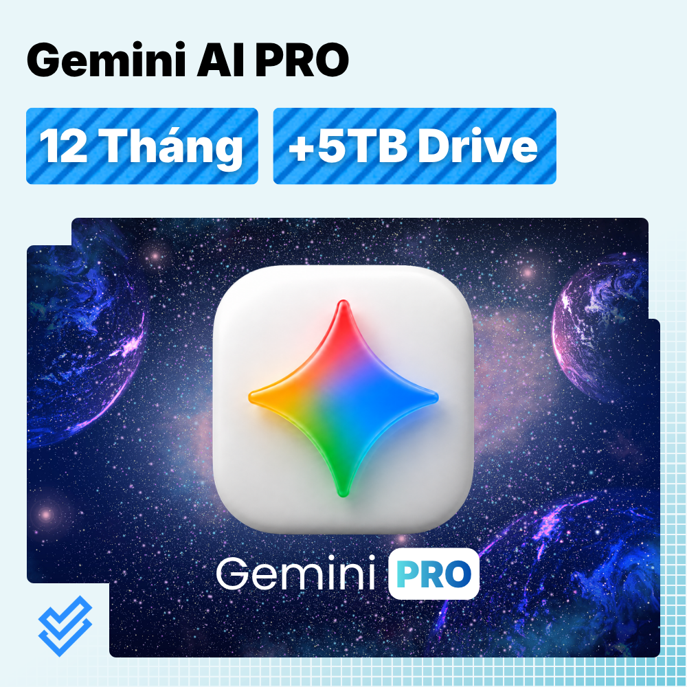 Nâng cấp Google Gemini PRO chính chủ | Tặng 5TB Drive share