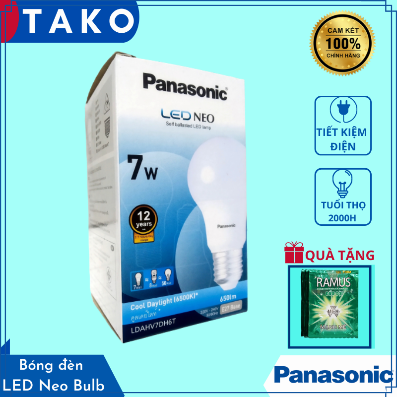 Bóng đèn led neo bulb 3w,5w,7w,9w,12w,15w panasonic