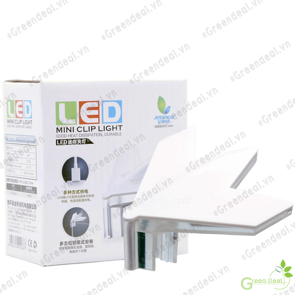 Jeneca - led mini clip light | đèn led mini cho hồ cá thủy sinh, hồ cá guppy, hồ cá betta