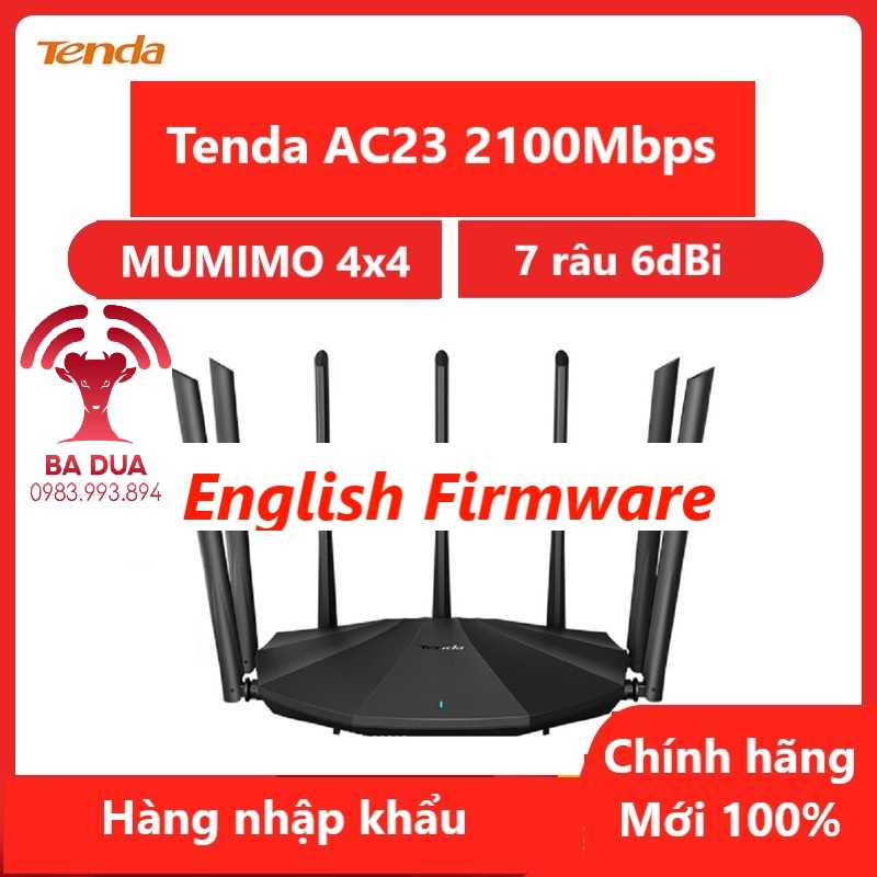 Bộ Phát Wifi Router Wifi Tenda AC23 AC2100