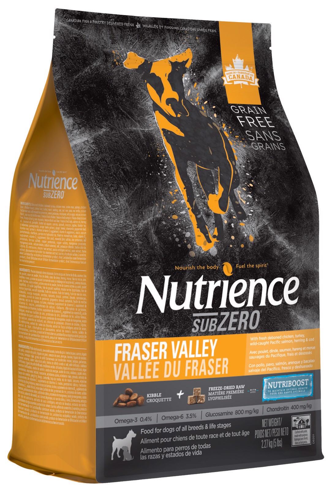 Hạt Nutrience SubZero cho chó có thịt thật sấy khô 2,27kg
