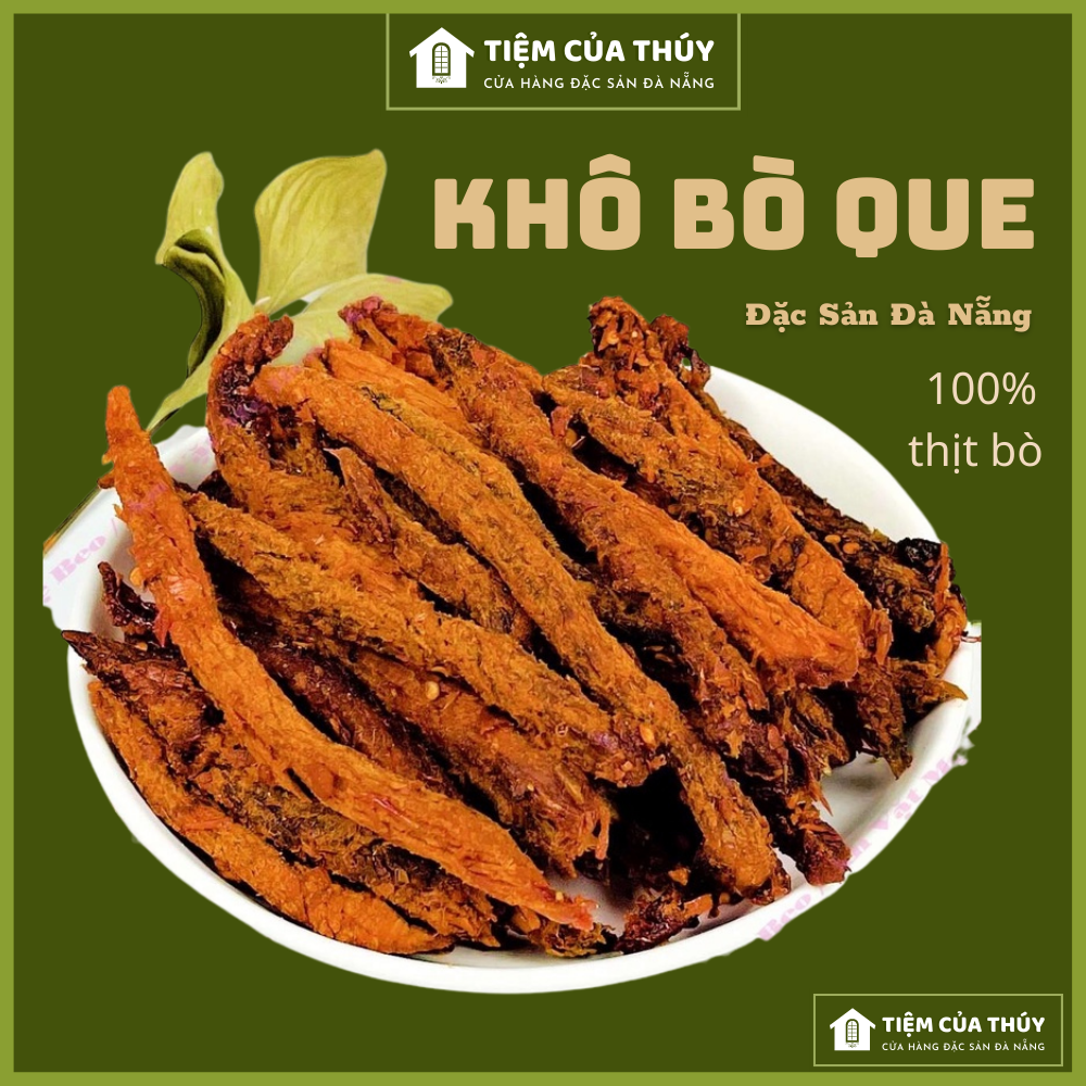 500gr khô bò que đặc sản đà nẵng làm từ thịt bò tươi 100%