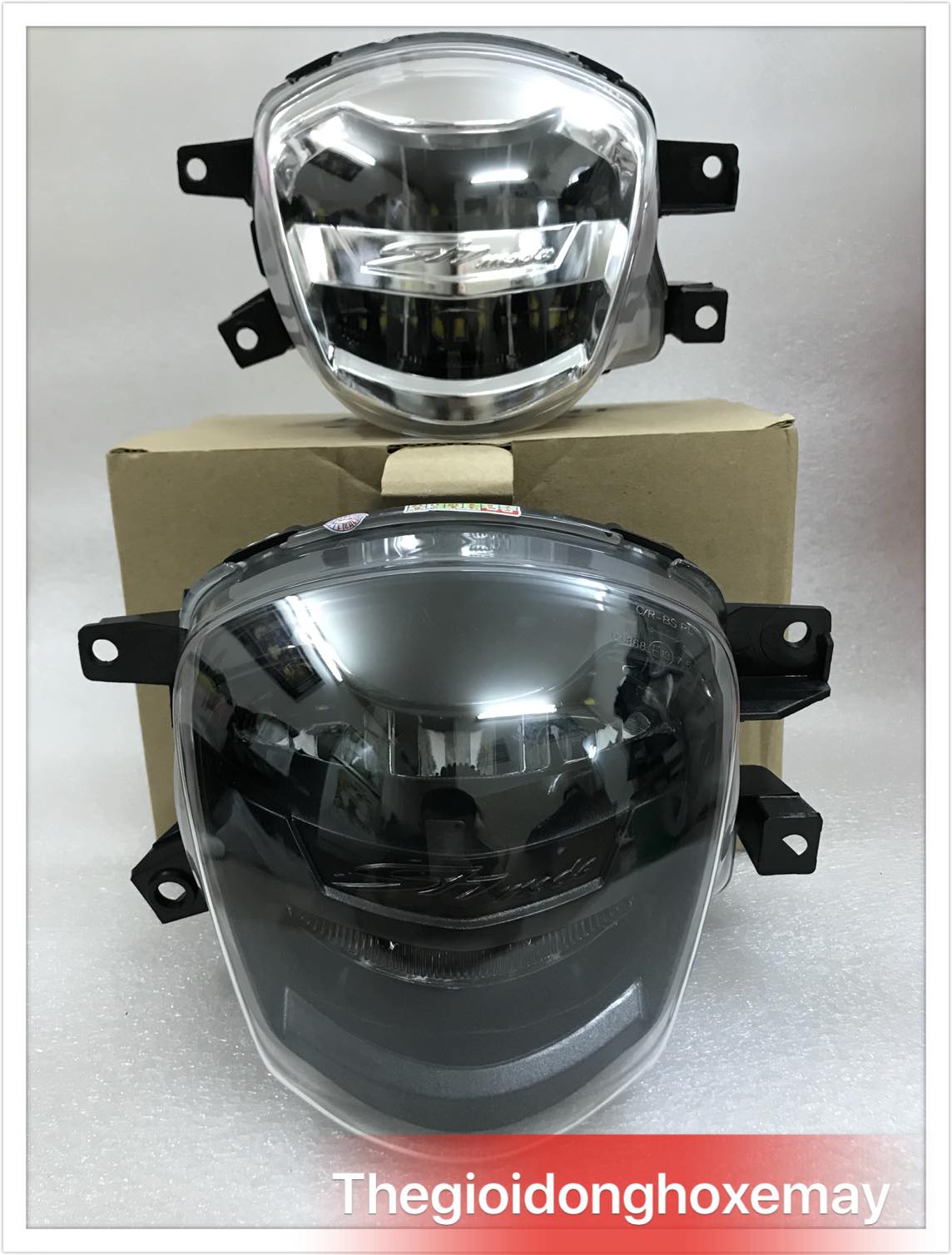 Đèn pha led 2 tầng cao cấp LED LIGHT cho xe SH MODE