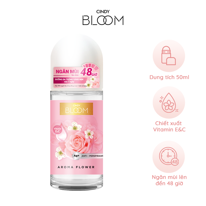 Lăn khử mùi nữ Cindy Bloom hương nước hoa 50ml