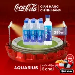 [SIÊU SALE ] Lốc 6 Chai Nước Uống Điện Giải Bù Khoáng Thể Thao Aquarius 390ml/Chai Sale 25.06 Coca-Cola Chính Hãng_LD