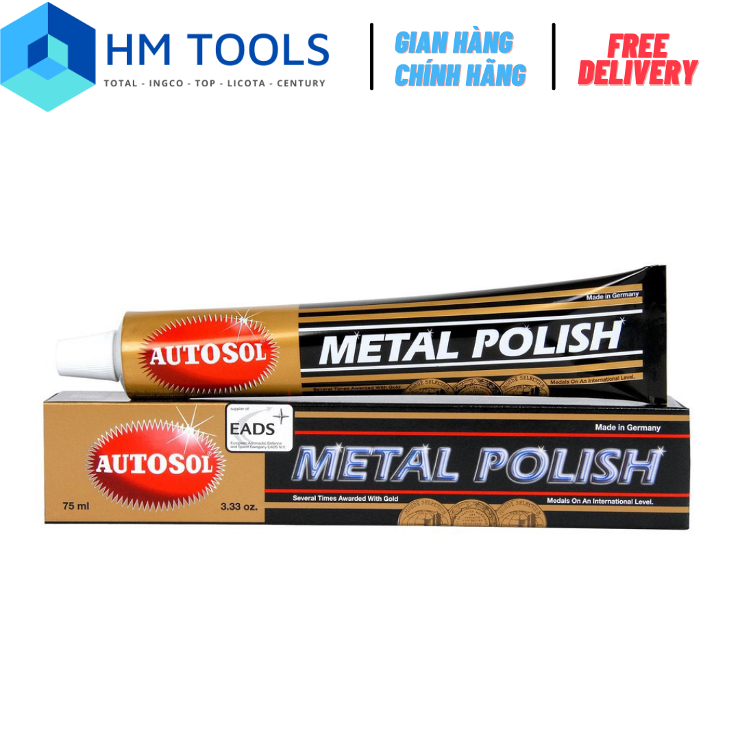 Tuýp kem đánh bóng 100g autosol - đánh bóng kim loại, inox, nhôm
