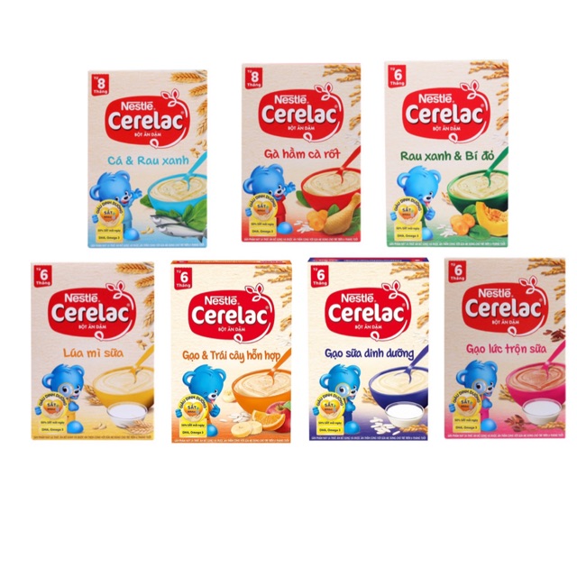 Bột Ăn Dặm Nestle Cerelac Đủ Vị 200G