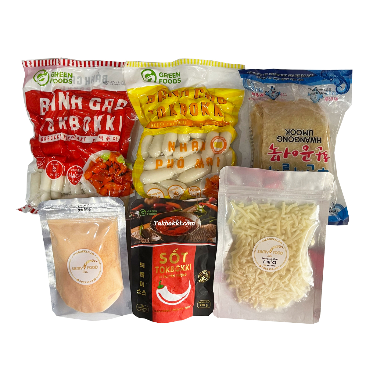 Combo bánh gạo thỏi + bánh gao phô mai + 230GR Sốt +phô mai bào +Bột phô mai