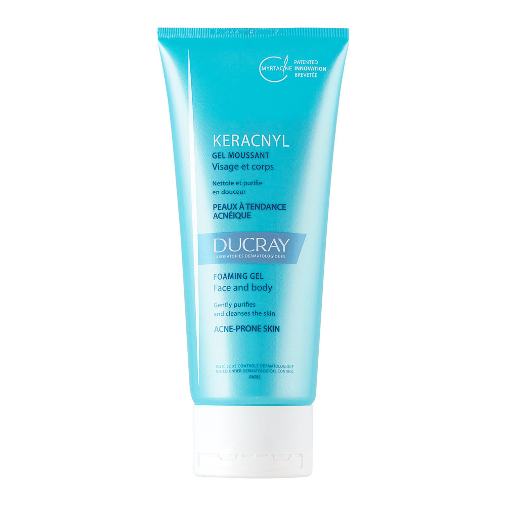 Gel Rửa Mặt Dành Cho Da Nhờn Mụn Ducray Keracnyl Foaming Gel Innovation