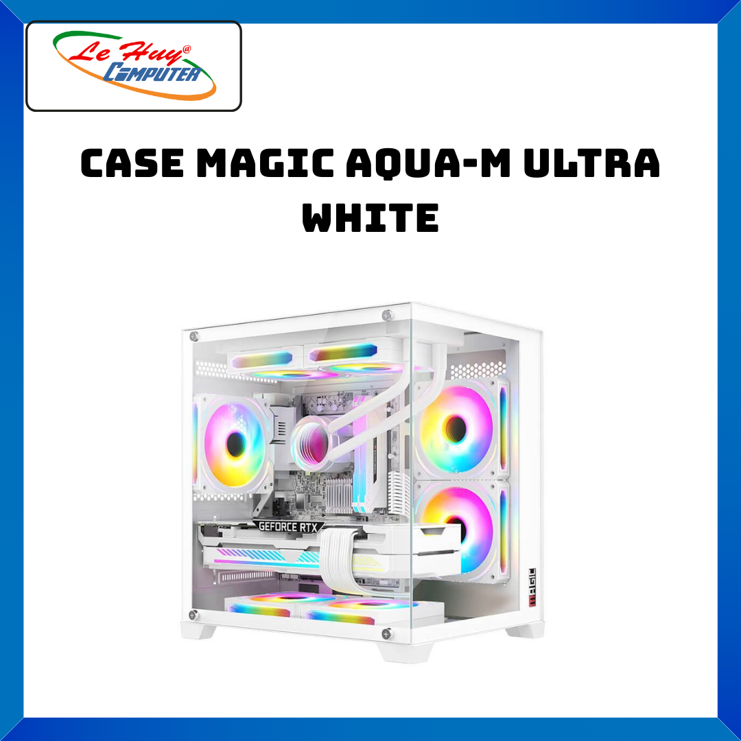 CASE MAGIC AQUA-M ULTRA WHITE/ BLACK - HÀNG CHÍNH HÃNG