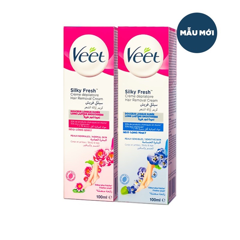 [HCM]Kem tẩy lông VEET của pháp100ml cho da nhạy cảm