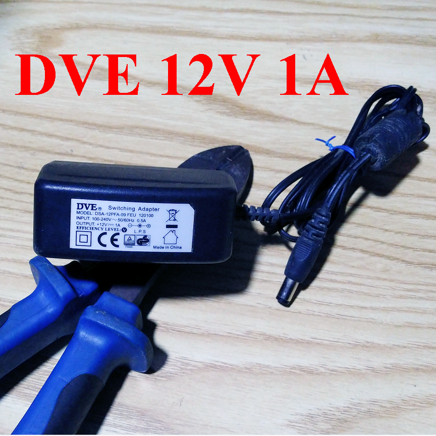 ADAPTER Nguồn DVE 12V 1A chống nhiễu