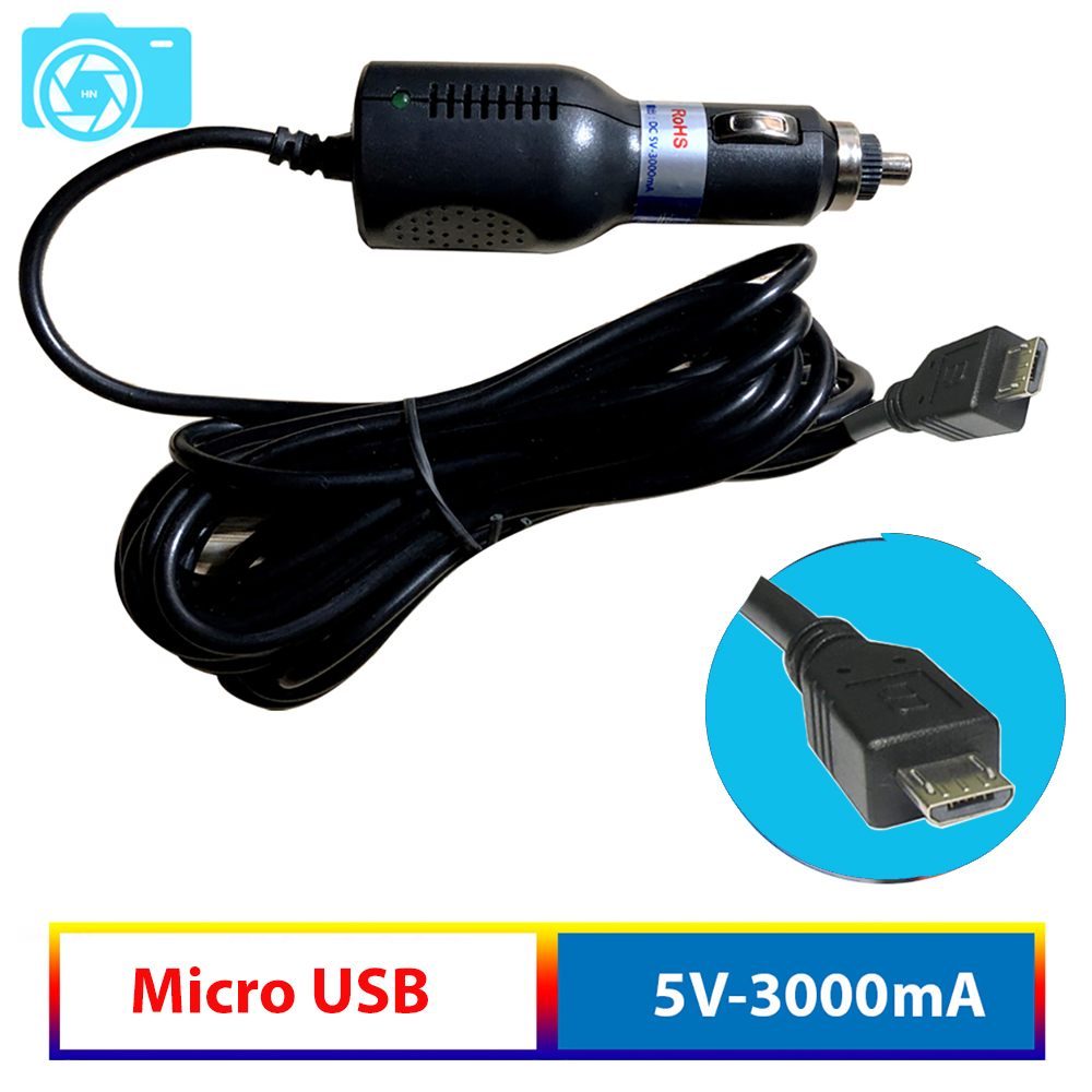Tẩu nguồn cho camera hành trình, nguồn ra 5v - 3000ma, chân micro usb