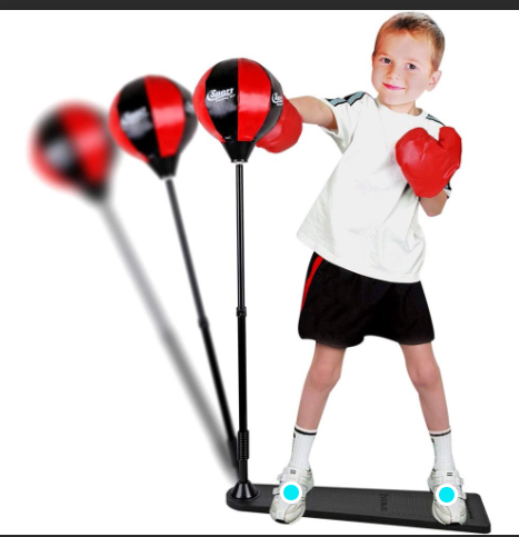 Bộ Đồ Chơi Tập Boxing Cho Bé- bộ đồ chơi tập phản xạ cho bé- Chân tập dạng dài chống ngã- Tăng lực đánh