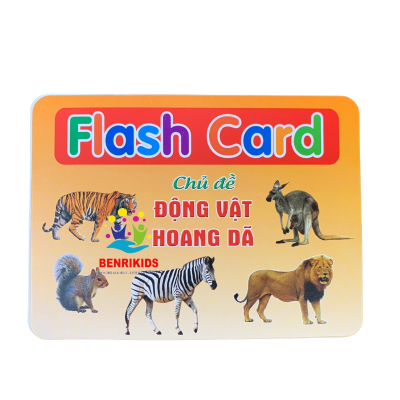 Thẻ Flashcard Chủ Đề Động Vật Hoang Dã Giúp Bé Nhận Biết Động Vật Qua Hình