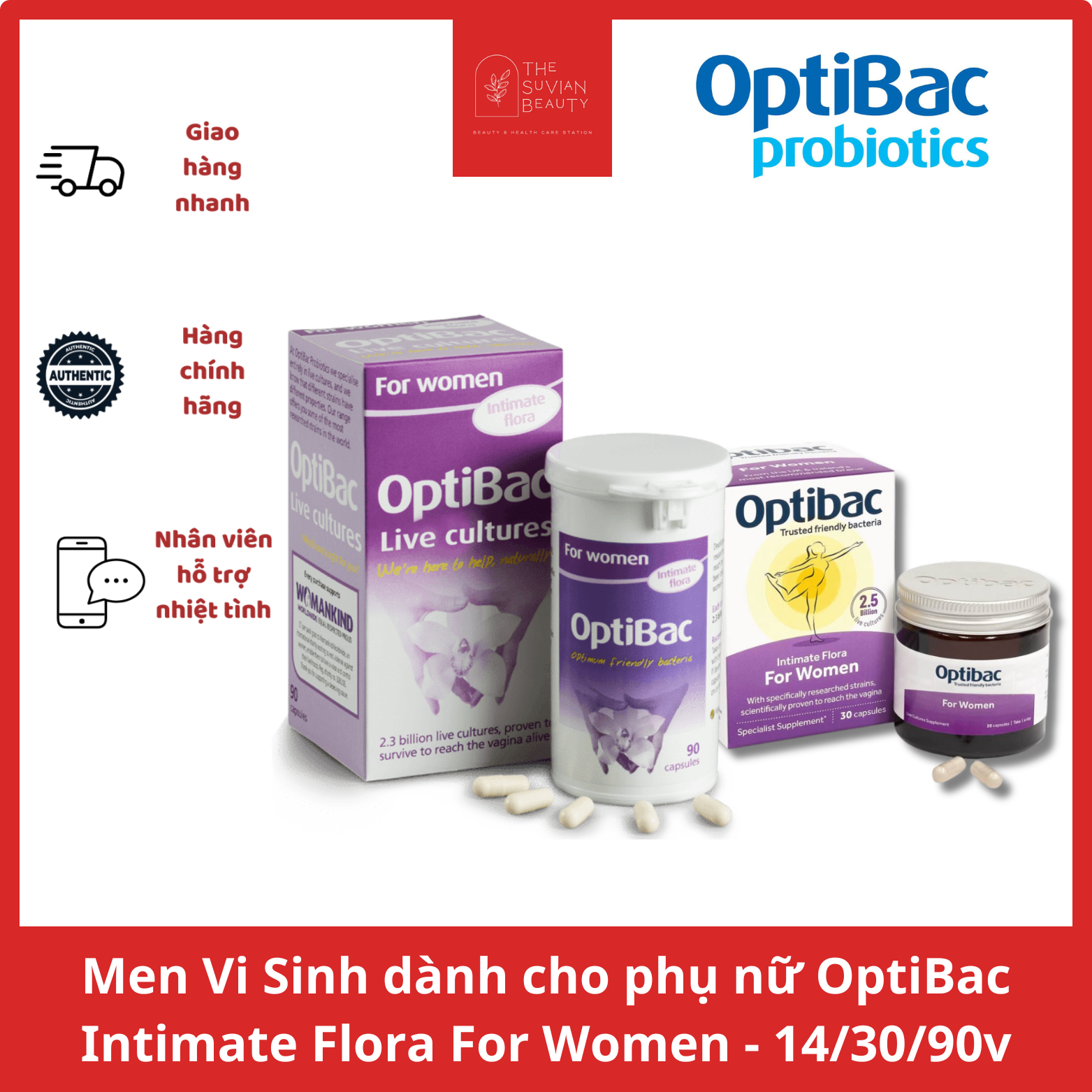OptiBac Probiotics Intimate Flora For Women for women