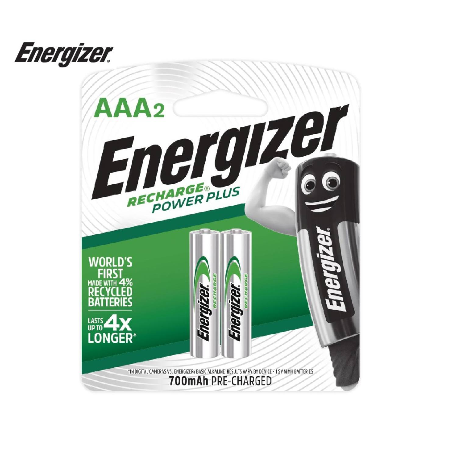 Vĩ 2 viên pin sạc energizer aaa 700mah nh12urp2 - 100536423