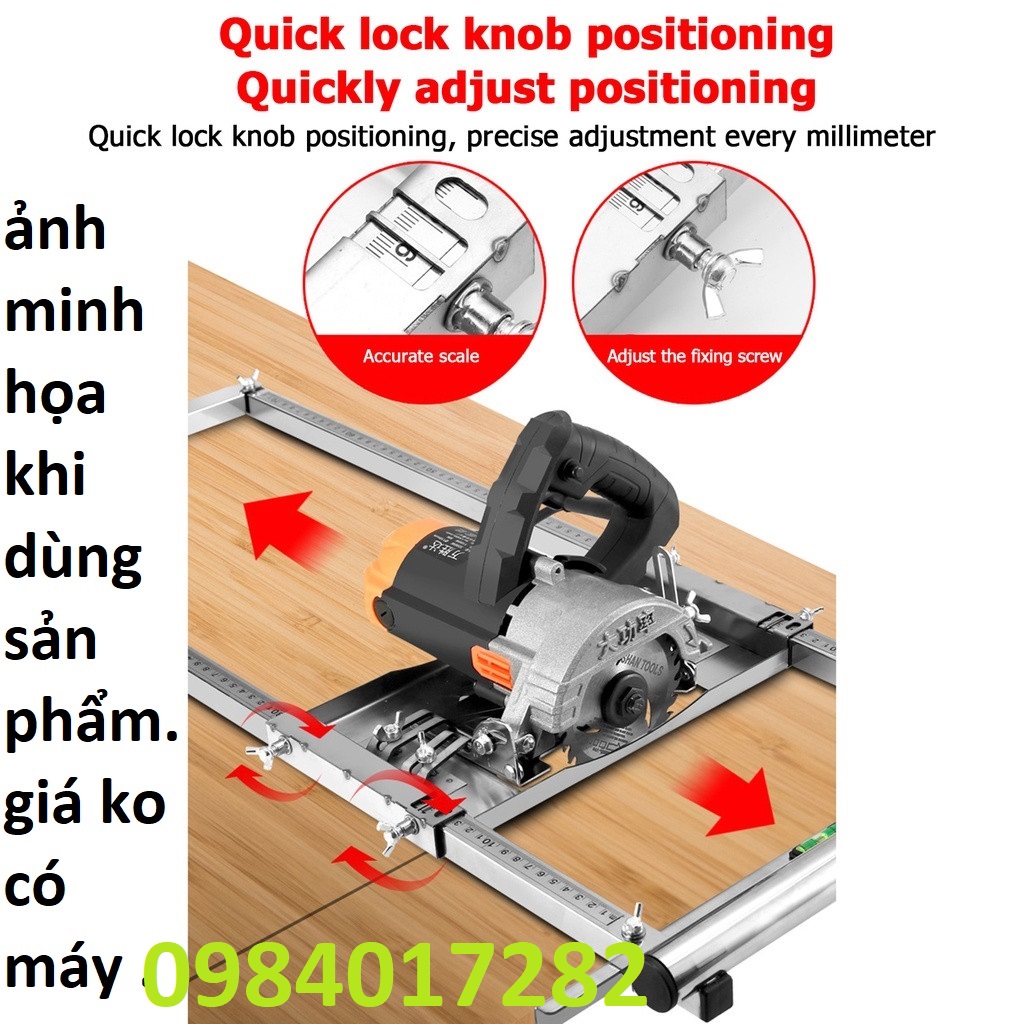 Khung đế chuyển đổi ,cố định máy cắt bàn thành máy cắt đá , gạch ,,,cầm tay