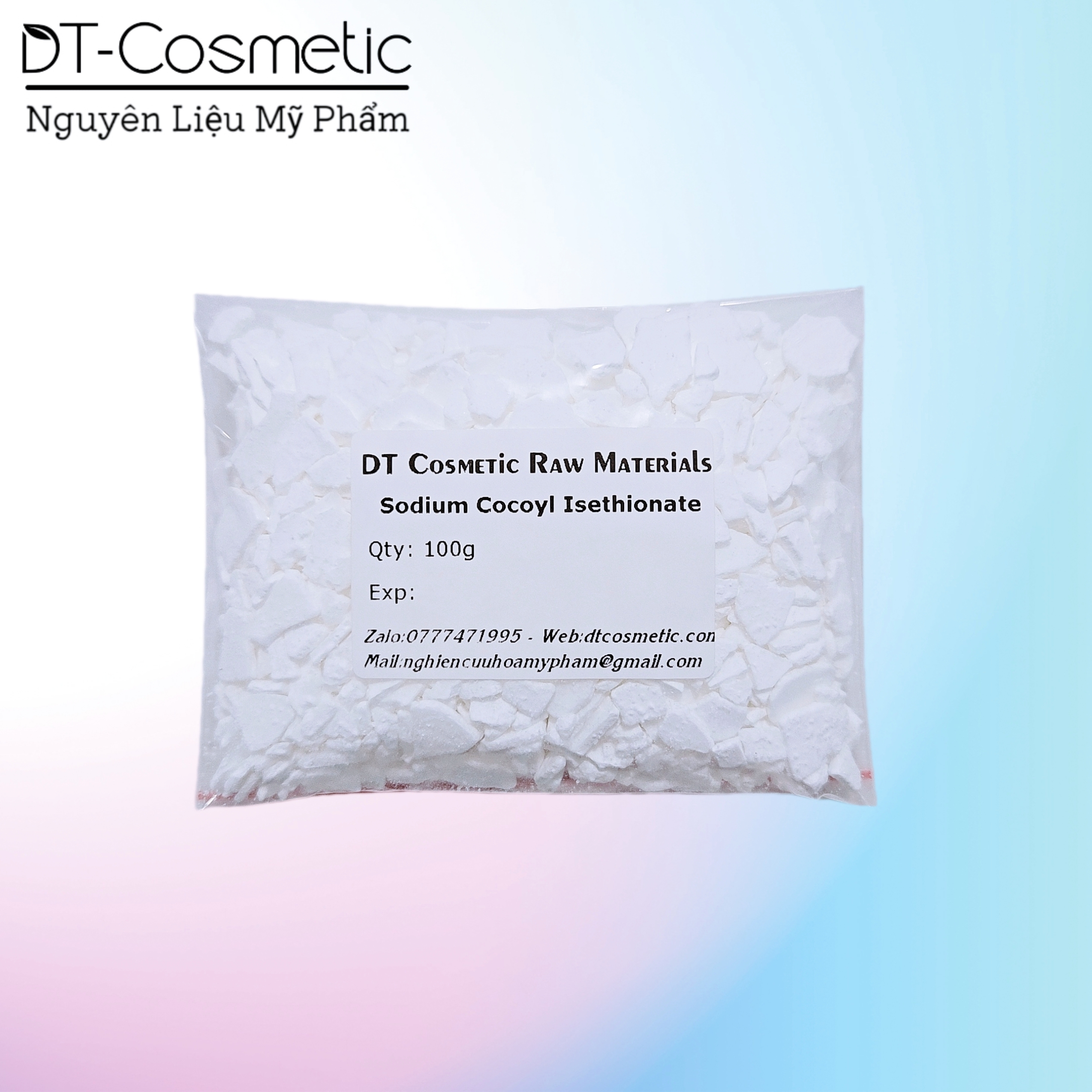 100g/1kg sodium cocoyl isethionate - chất tạo bọt dịu nhẹ - nguyên liệu mỹ phẩm