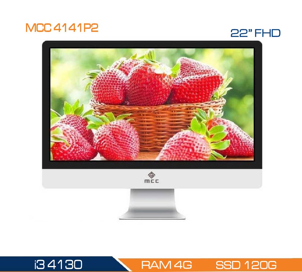 Bộ pc all in one mcc 4141p2 home office computer cpu i3 4150/ ram4g/ ssd120g/ wifi/ camera/ 22inch