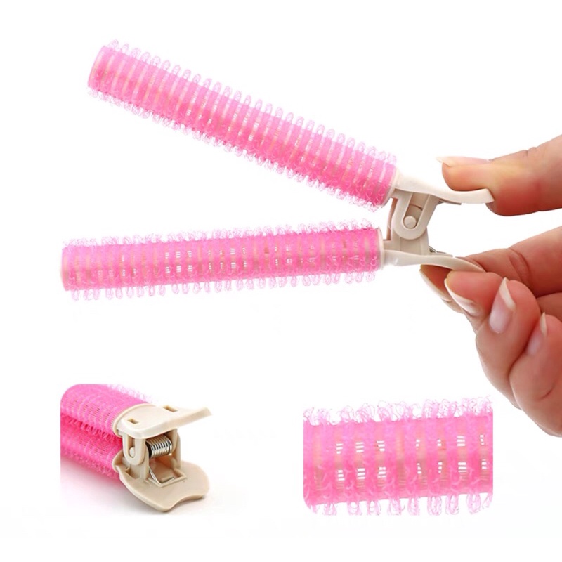 Lô kẹp mái set2, lô gai kẹp dính cuốn tóc nhiều kiểu uốn phồng mái, làm phồng chân tóc, uốn xoăn dễ sử dụng tạo kiểu 5.0mimoquatangphukien