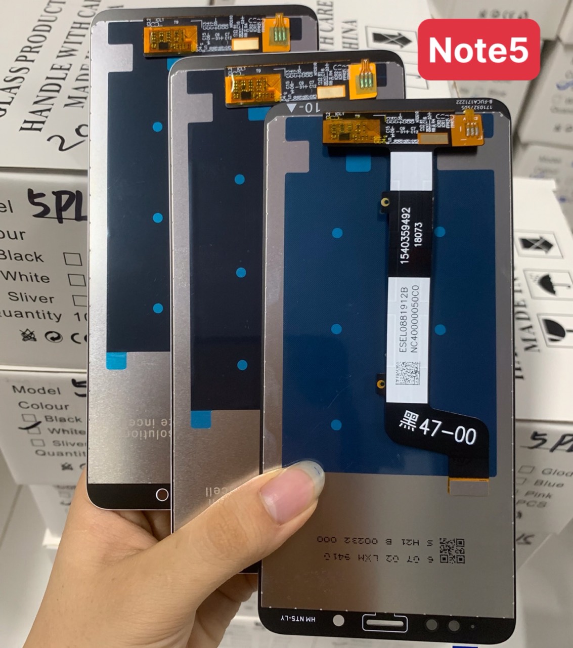 Màn hình zin new Xiaomi Redmi Note 5 / redmi Note 5 pro, nguyên bộ màu trắng - đen