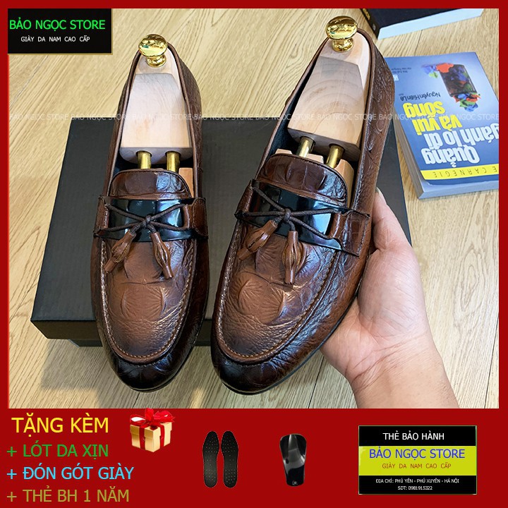 Giày lười nam - giày lười da thật🔥bảo hành da 12 tháng - hỗ trợ đổi size - mã k368