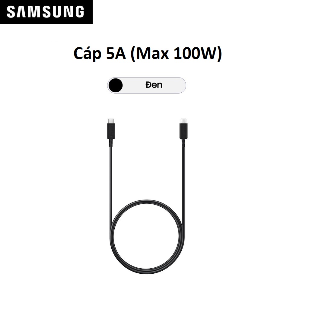 Cáp sạc samsung c-c5a, 1m - hàng chính hãng