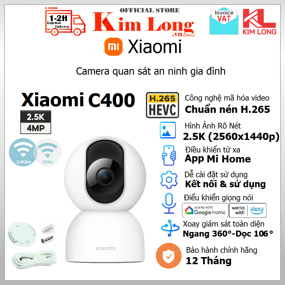 Camera quan sát Xiaomi Smart Camera C400 2