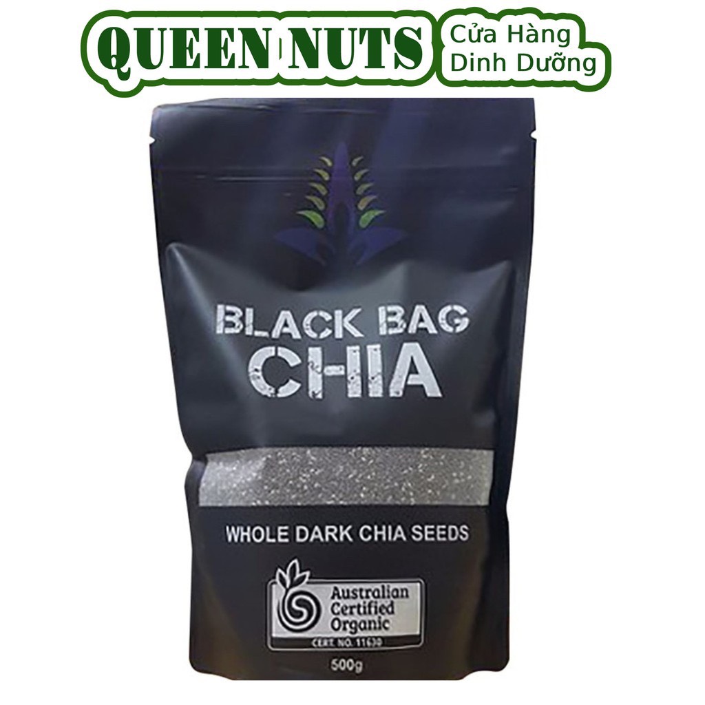 500gr hạt chia đen úc balck bag