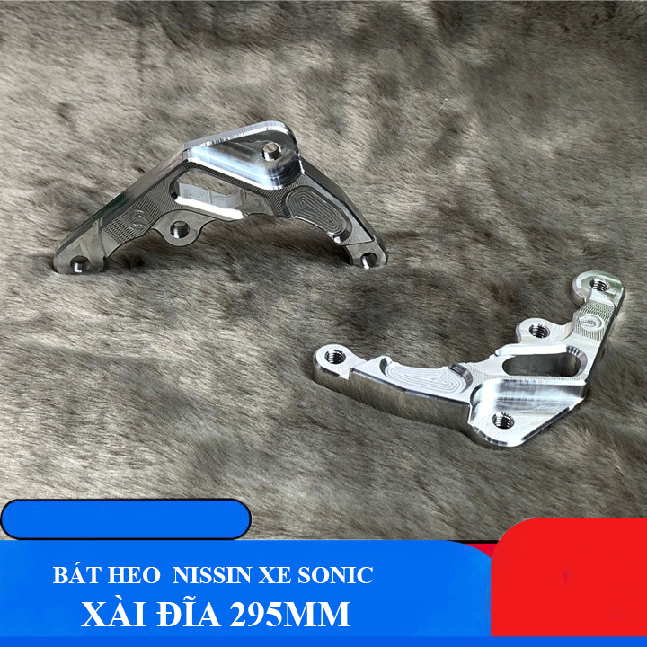 Pát bắt heo Nisin Brembo 2 Piston dành cho xe Sonic đi đĩa 295mm