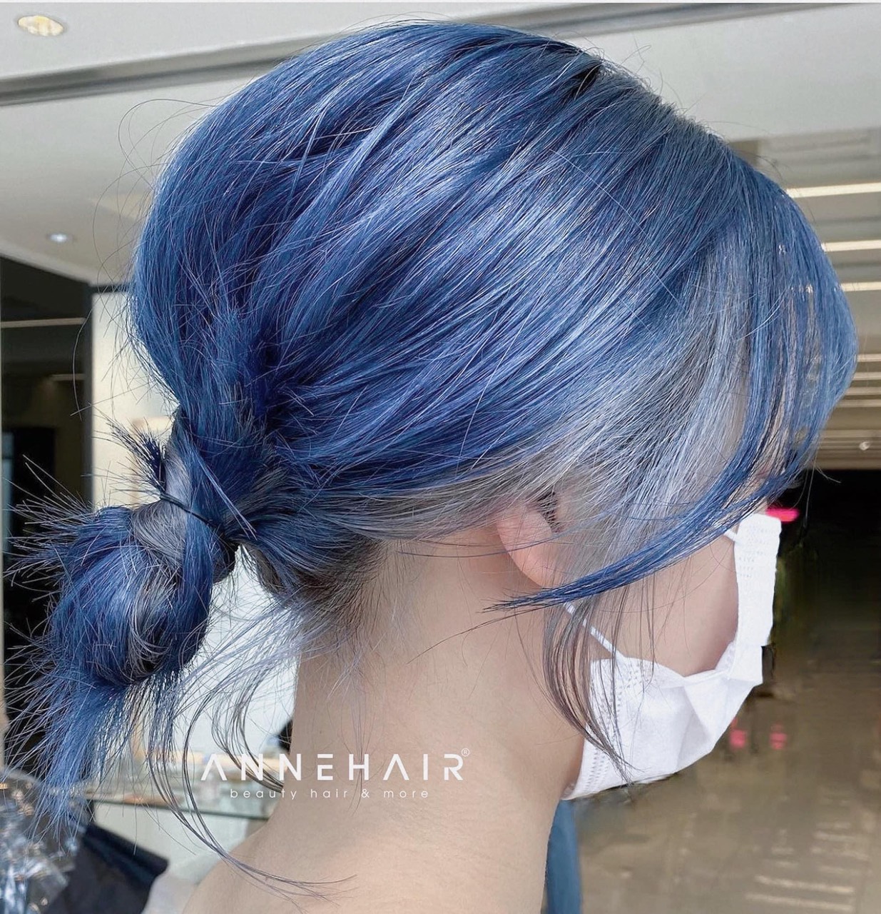 (Combo 3 sản phẩm) Thuốc nhuộm tóc màu Silver Blue+ trợ nhuộm + gang tay nhuộm tóc, loại siêu dưỡng mới nhất, chính hãng Blinkhair