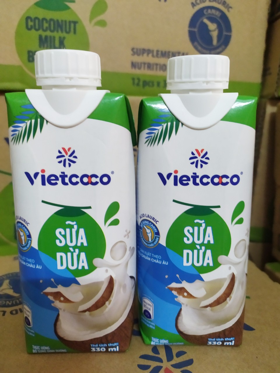 6Hộp Sữa Dừa Tươi Nguyên Chất UHT Vietcoco 330ml