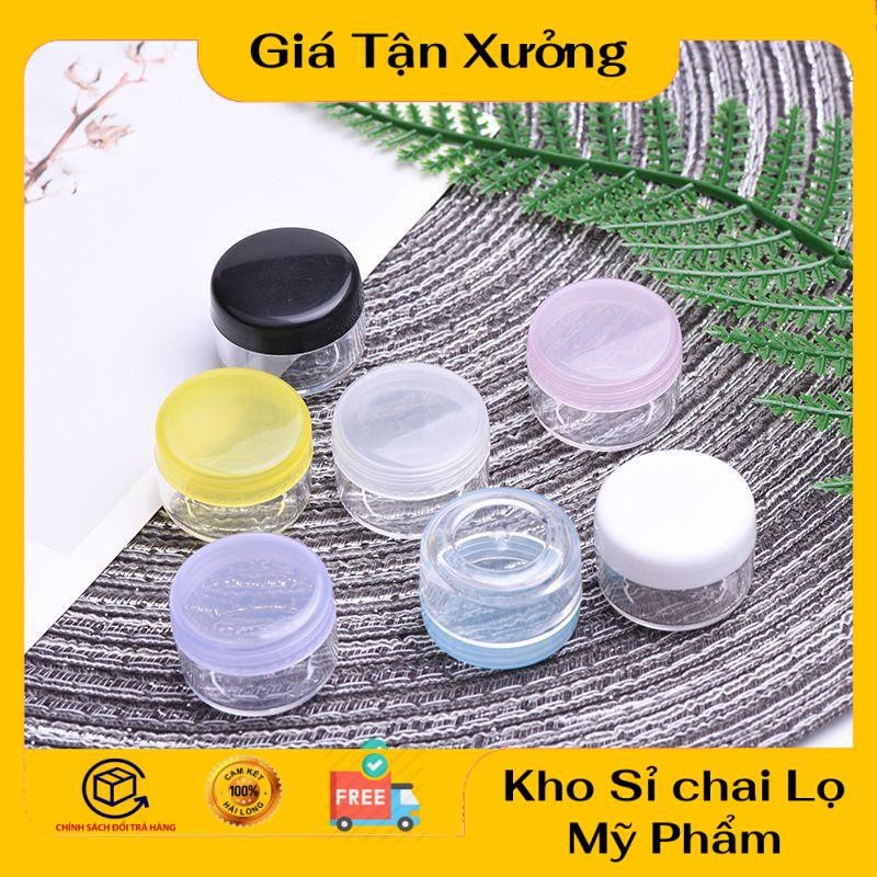 Hũ nhựa tròn 3g/5g đựng kem, chiết mỹ phẩm