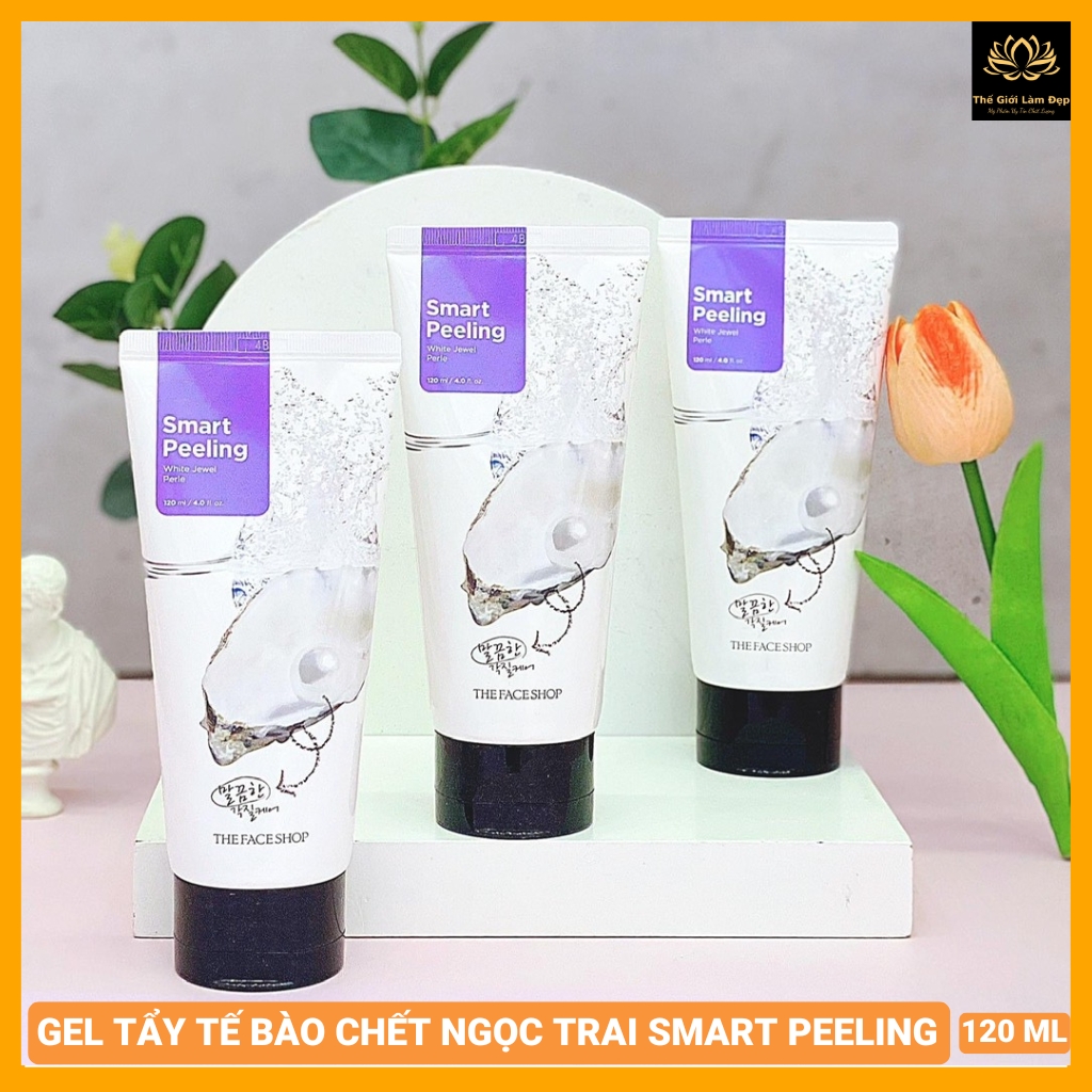 Gel kem tẩy tế bào da chết Ngọc Trai Hàn Quốc 120gram ttbc kỳ làm sạch dưỡng trắng sáng dịu pell đẹp da chết mặt dầu mờ thâm mụn nhạy cảm khô toàn thân nách tay chân body face scrub exfoliate spa hạt mỹ phẩm chính hãng nam nữ học sinh rẻ-THẾ GIỚI LÀM ĐẸP