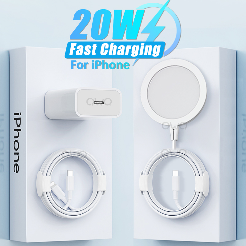 Bộ Sạc Không Dây Từ Tính Chính Hãng Dành Cho Apple Bộ Sạc Nhanh Cho 13 12