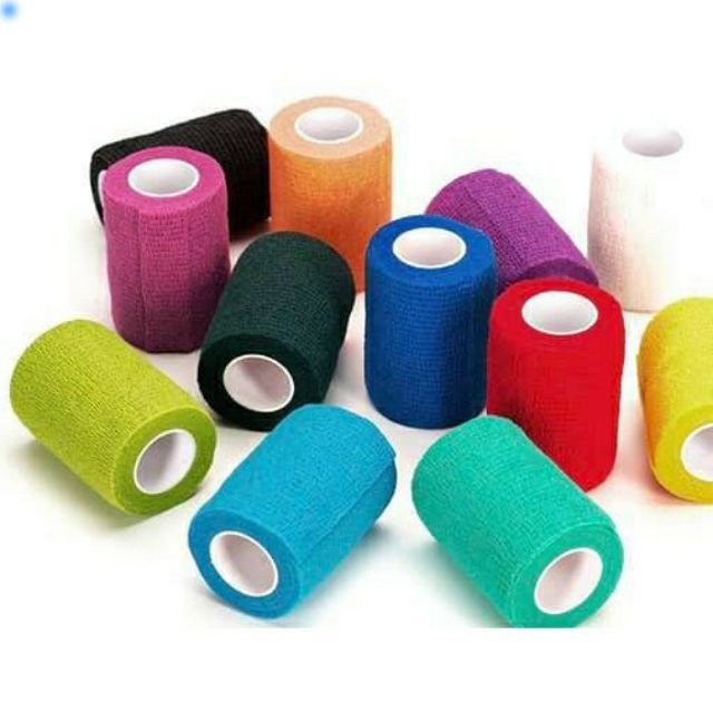 Hộp 24 cuộn, 10 cuộn - Băng Keo Thể Thao Cao Su Non Quấn Cổ Chân Cổ Tay Nhiều Màu Tiện Dụng Hỗ Trợ Hoạt Động Thể Thao