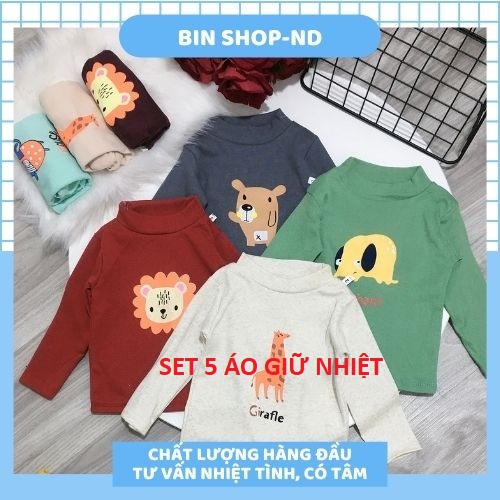 Áo giữ nhiệt,áo len tăm cho bé trai từ 8-18kg