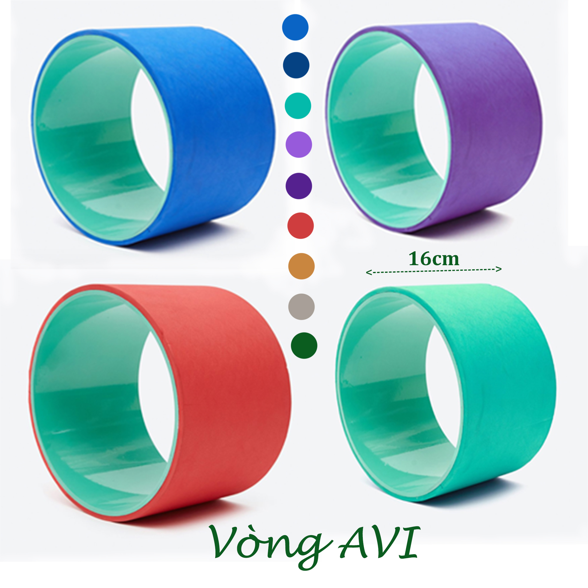 [HCM]Vòng Tập Yoga - Yoga wheel (Đường Kính 33Cm X Chiều Cao 16Cm) -Yoga An Viên