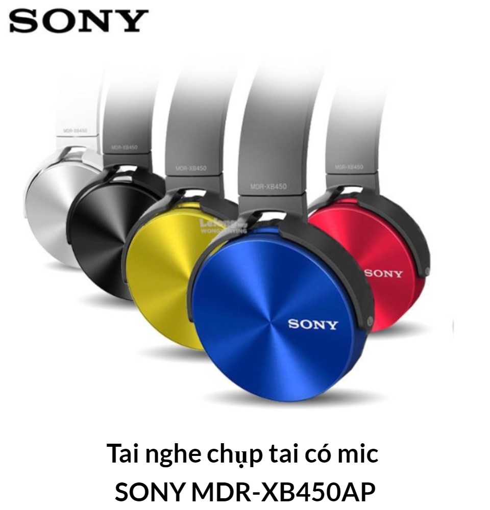 Tai Nghe Sony Extra Bass MDR- XB450AP