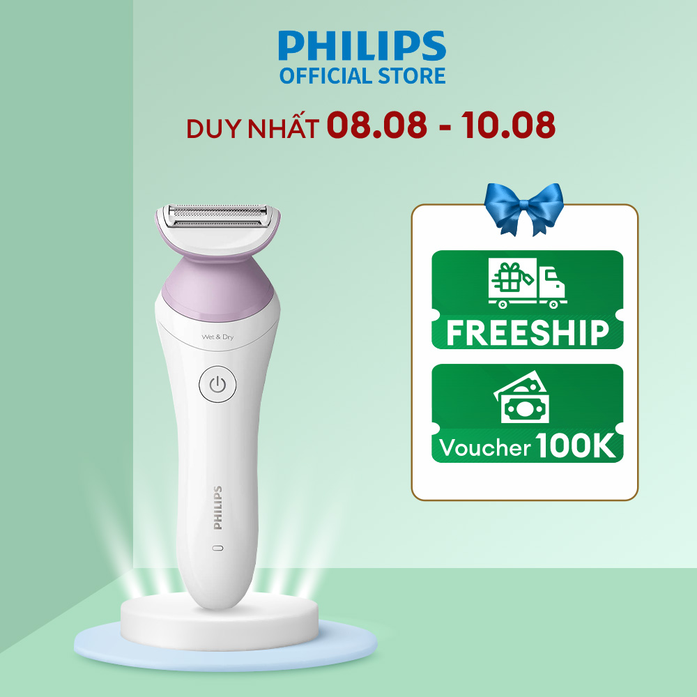 Máy làm sạch lông cho nữ Philips BRL136/00 - Cạo nhẹ nhàng, tiếp xúc êm ái với da, bảo hành chính hãng 2 năm