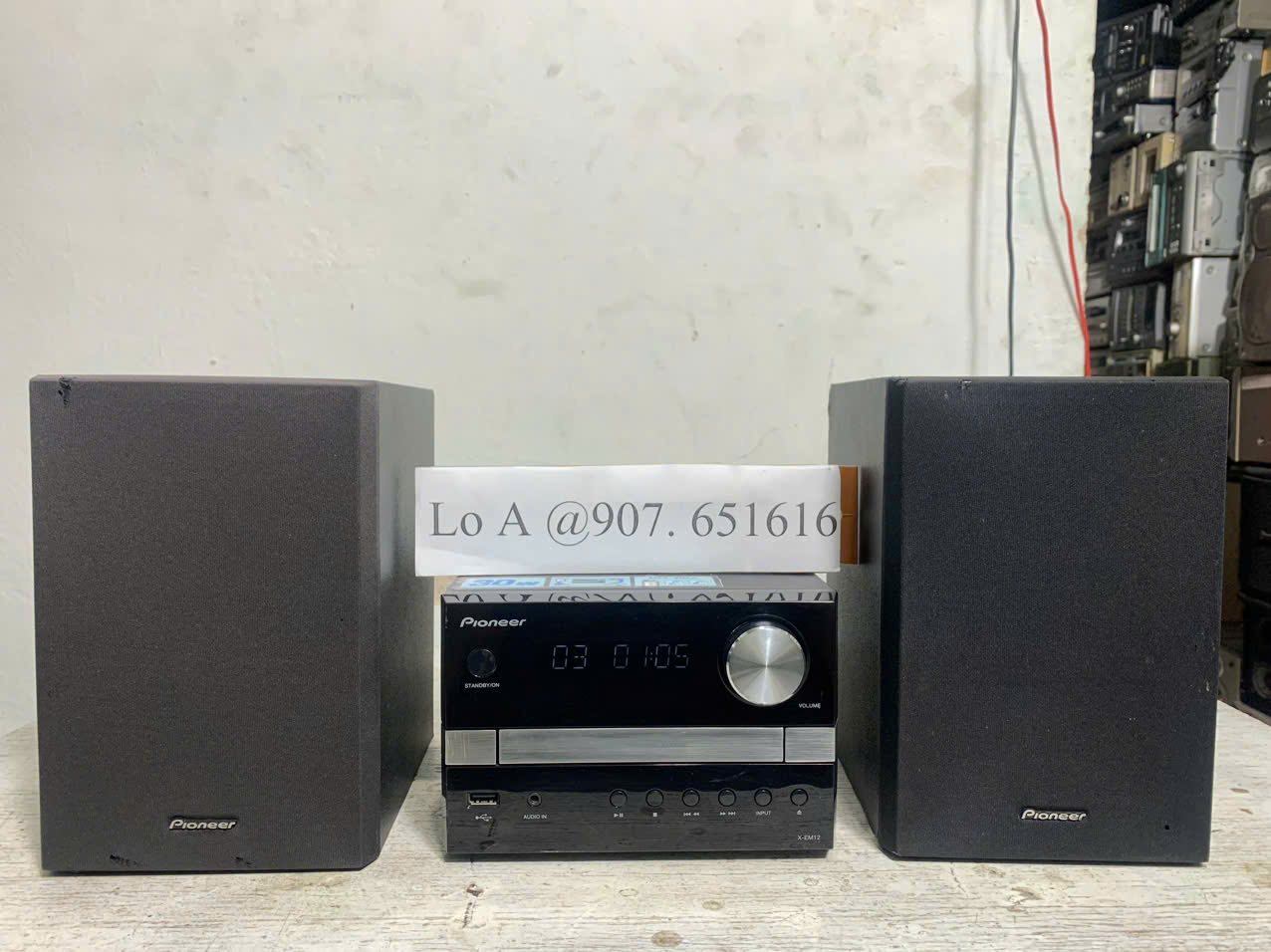 Bộ Dàn Nghe nhạc Pioneer X - EM12 - R đẹp keng hát rất hay