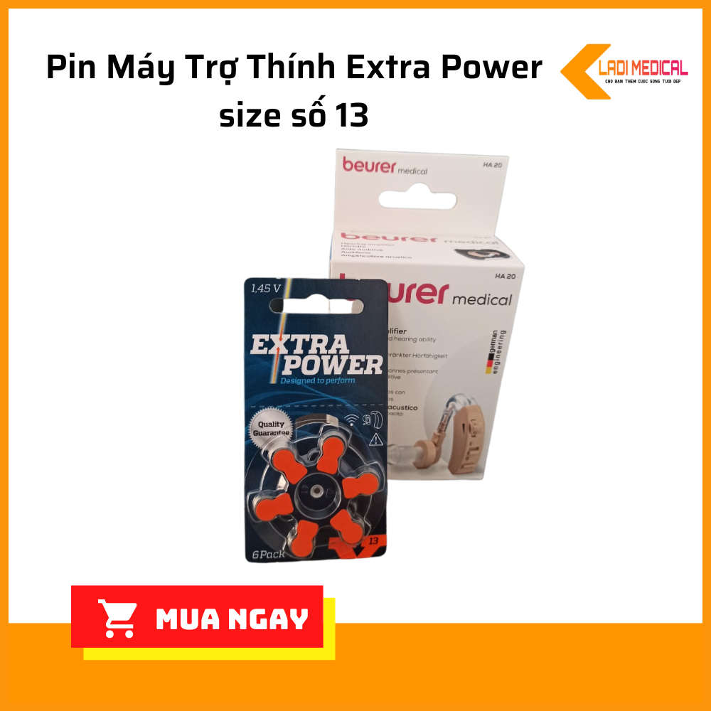 Pin Máy Trợ Thính Extra Power size số 13