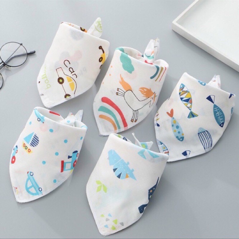 10 Yếm xô tam giác quàng cổ cúc bấm cho bé