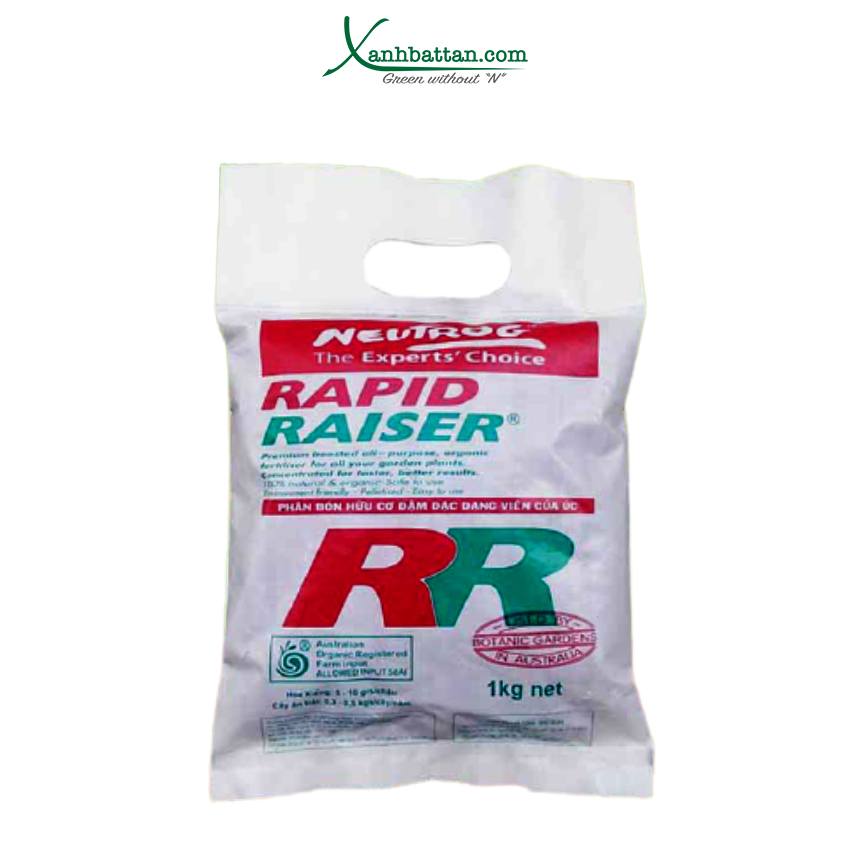 Phân hữu cơ rapid raiser nhập khẩu từ úc túi 1 kg