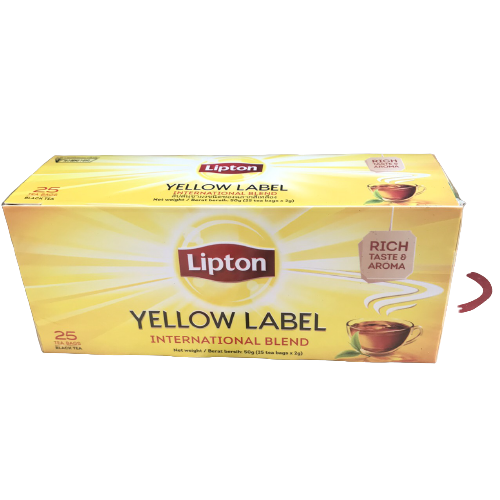 Trà lipton nhãn vàng 25 gói x 2g