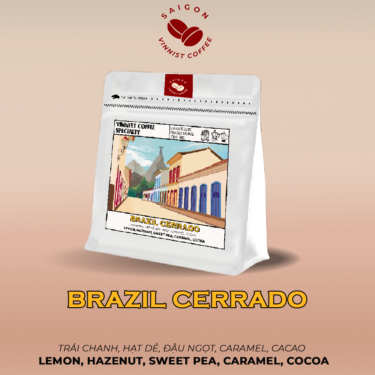 [Phổ Biến] Cà phê Arabica Espresso - Brazil Cerrado